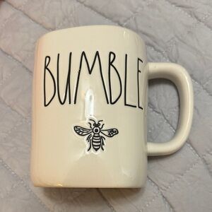 Rae Dunn Cream Ceramic Mug with Black 'BUMBLE' Lettering and Bee 🐝